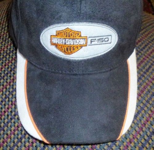 Harley davidson motorcycles f-150 cap trucker hat - adjustable black ford