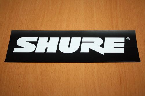 Shure microphones - sticker / decal - 8.25&#034; x 2.50&#034;