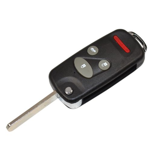 Modify 3+1 buttons uncut remote flip folding key case for honda civic 96 97 98