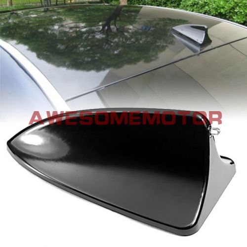 Black car shark fin style roof top mount aerial antenna decor for ford focus am