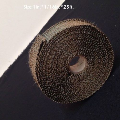 Titanium lava exhaust turbo  heat wrap for motorcycle  25mm×1.6 mm×7.5m