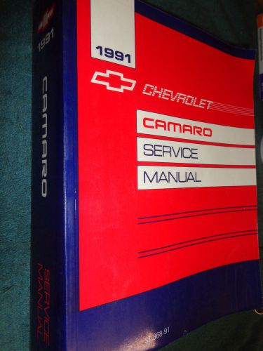 1991 chevrolet camaro shop manual / original g.m. service book! rs z28 &amp; more!