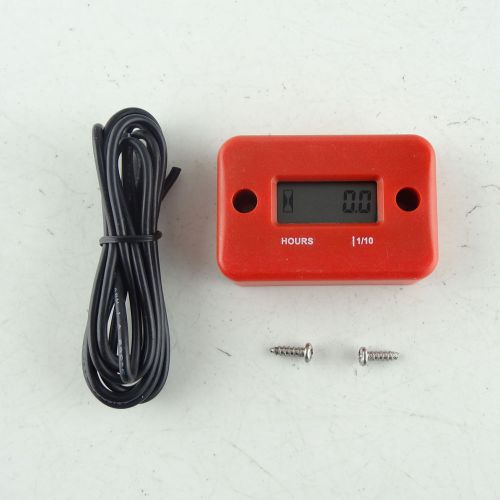 Waterproof new digital lcd motorcycle atv snowmobile marine boat yama hour meter