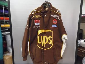 Dale jarrett #88 chase authentics ups nascar twill racing jacket adult xl