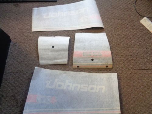 Johnson 65 decal set red / black / gold marine boat