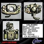 Centric parts 142.51601 rear right rebuilt caliper with pad