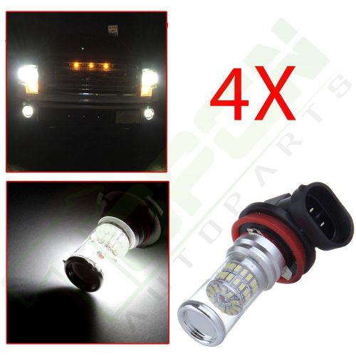 60w bulb h11 h8 epistar 48 smd 3014 white led drl lamp drving darytime light 4x