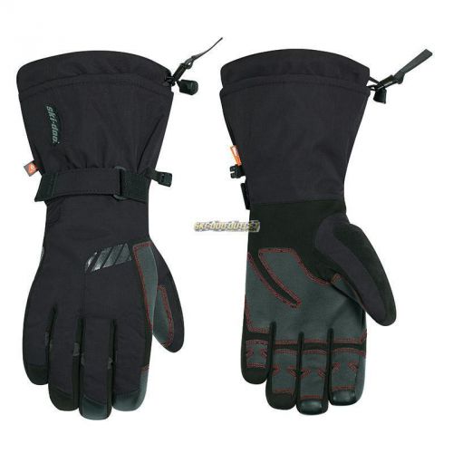 2017 ski-doo outdry trail performance gloves - black