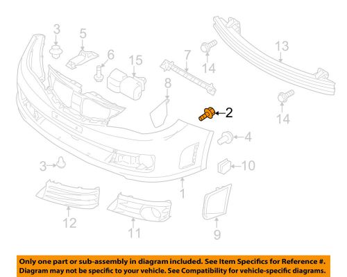 Subaru oem 10-16 forester front bumper-bumper cover screw 904575016