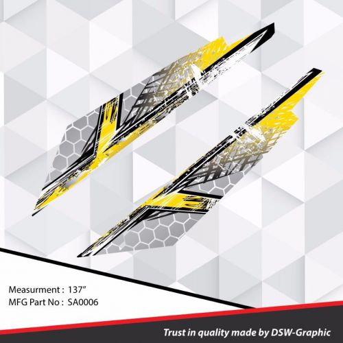 Ski-doo xp mxz snowmobile 137&#039;&#039; tunnel wrap graphics decal kit 2008-2013 sa0006