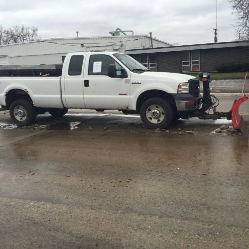 Plow truck   and    salt spreader