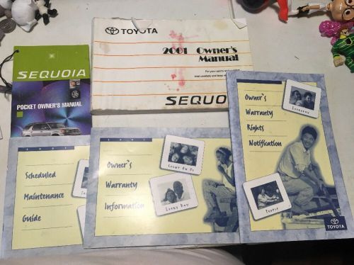 2001 sequoia owners manual warranty guides pocket guide
