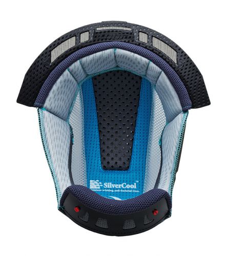 Thor verge helmet liner gray/cyan