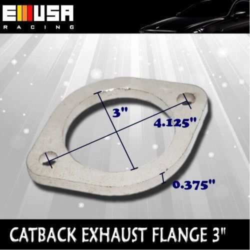 Exhaust flange 3&#034; weldable flange downpipe exhaust system header manifold cat