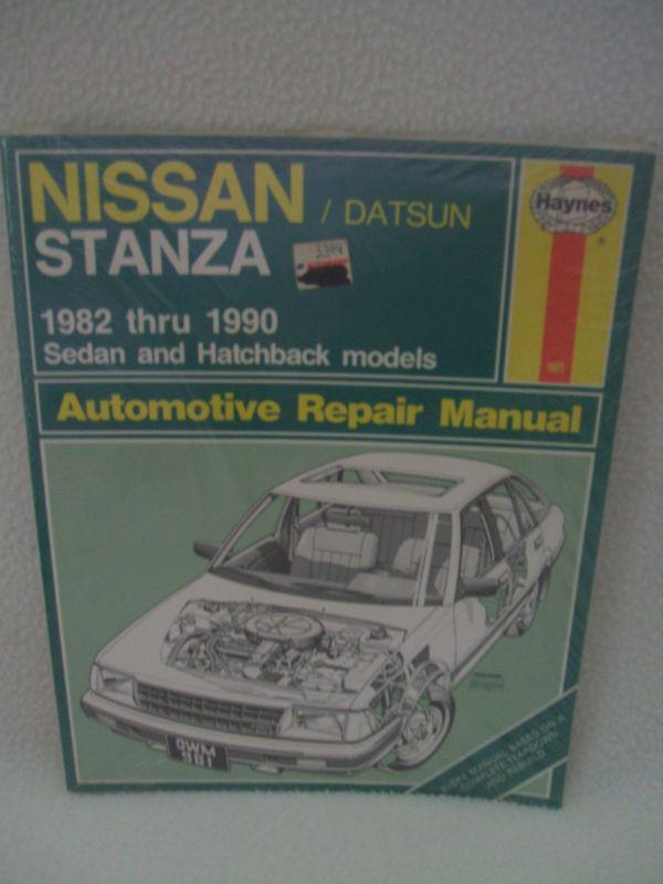 Haynes repair manual nissan datsun stanza 1982-1990 sedan &  hatchback models