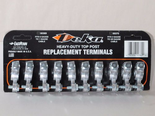 Deka 10 pcs heavy-duty top post battery terminal set 00370 universal car truck