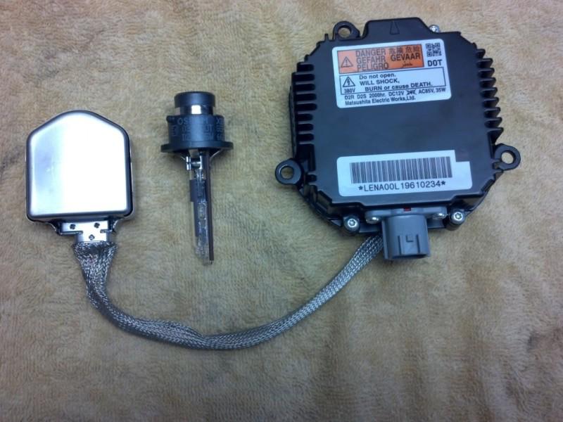 07 08 09 10 nissan rogue maxima xenon headlight hid ballast module w/bulb