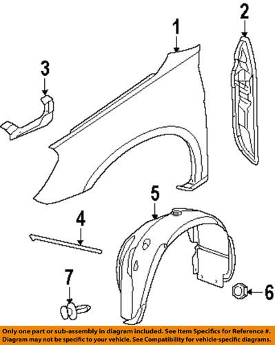 Dodge oem 5008915ag fender liner