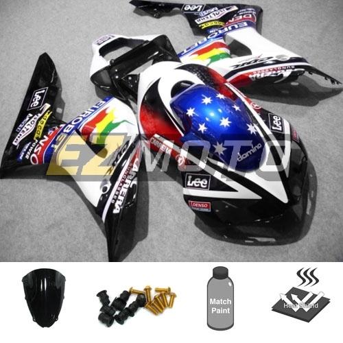 Injection fairing package w/ windscreen & bolts for honda cbr1000rr 2006 2007 ag