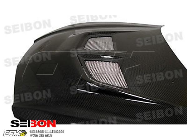 Seibon carbon fiber evo-style carbon fiber hood kit auto body acura rsx 02-07 ho