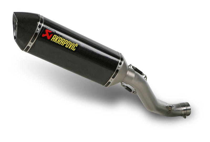 Akrapovic slip-on muffler hexagonal ss/cf/cf for suzuki gsx-r1000 2009-2011