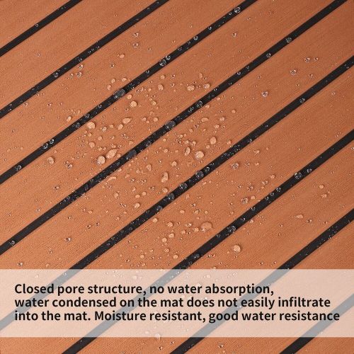 Zeeos eva foam teak decking floor sheetnon-skid-self-adhesive flooring synthe...