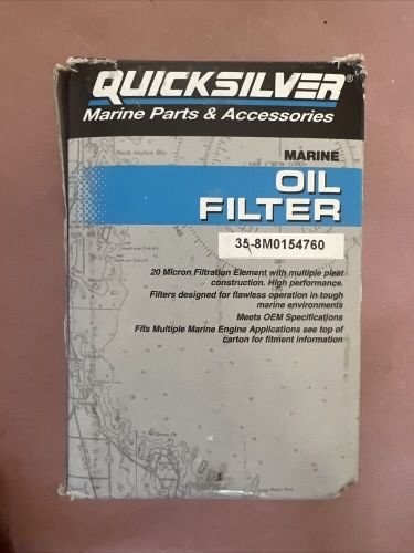 Quicksilver 8m0154760 replacement oil filter (new and sealed)