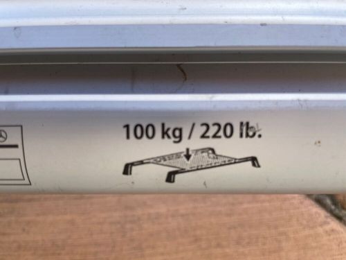 2009 (and other years) mercedes benz oem w211 sedan roof rack