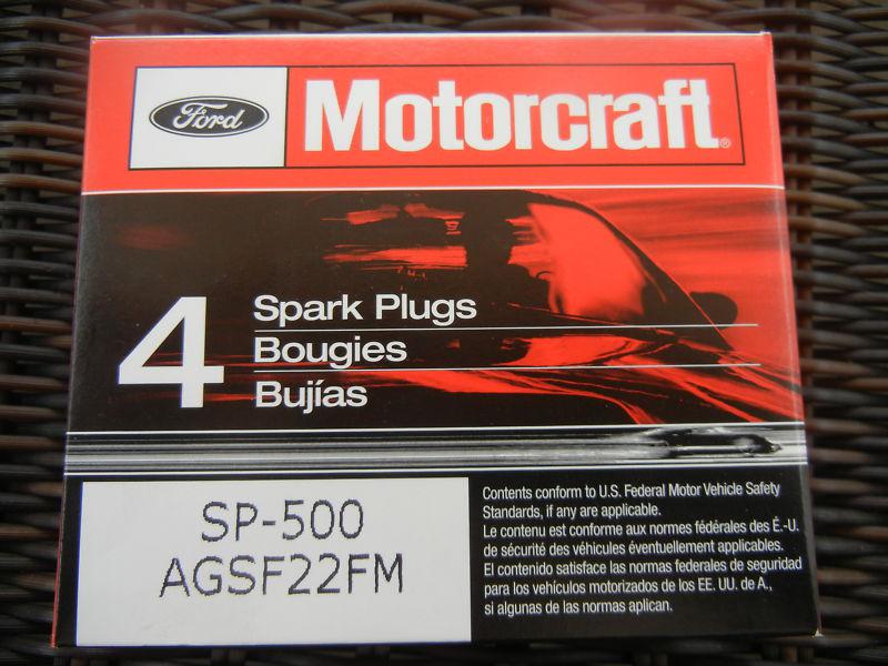 Motorcraft sp 500 sparkplugs set of 4 new