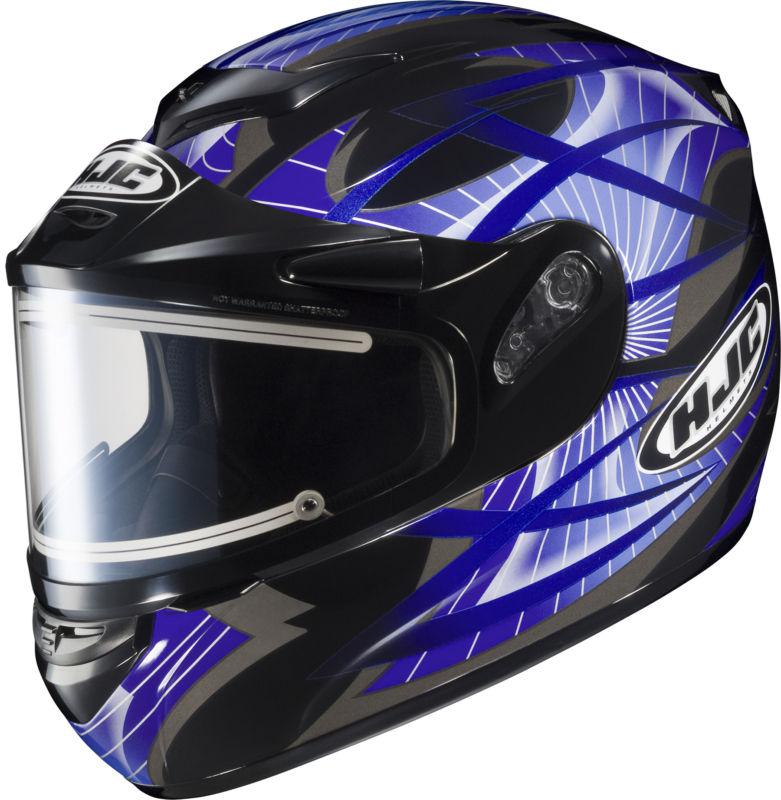 Hjc cs-r2 storm full face motorcycle helmet electric shield blue size x-small