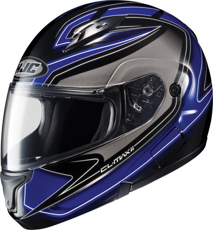 Hjc cl-max2 zader blue/black/white full-face motorcycle helmet size 2xlarge