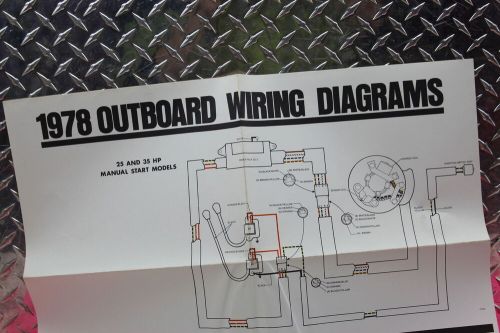 1978 outboard wiring diagram 25/35hp manual start models