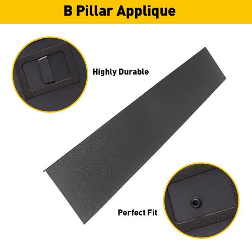 Front rh door applique b pillar molding trim fit 08-20 for grand dodge caravan