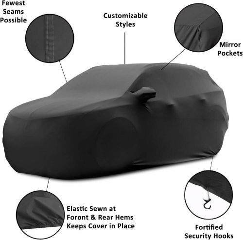 Black satin stretch indoor car cover scratch dustproof for toyota 4runner