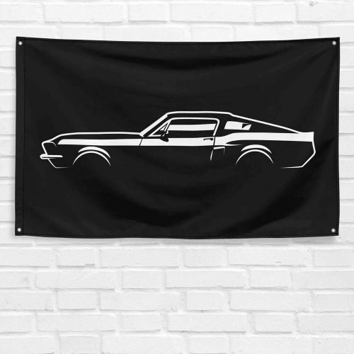 For ford mustang shelby gt500kr 1968 enthusiast 3x5 ft flag dad gift banner