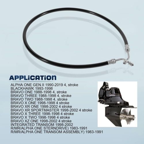 32-861128 32-95859 18-2436 replace for mercruiser mercury marine power trim hose