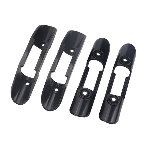 4 pcs black abs kayak marine boat paddle clip holder with screws