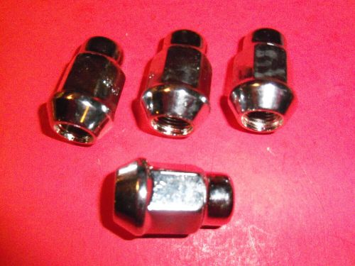 New chrome lug nuts 1/2-20 fits club car golf carts 416730  4 nuts