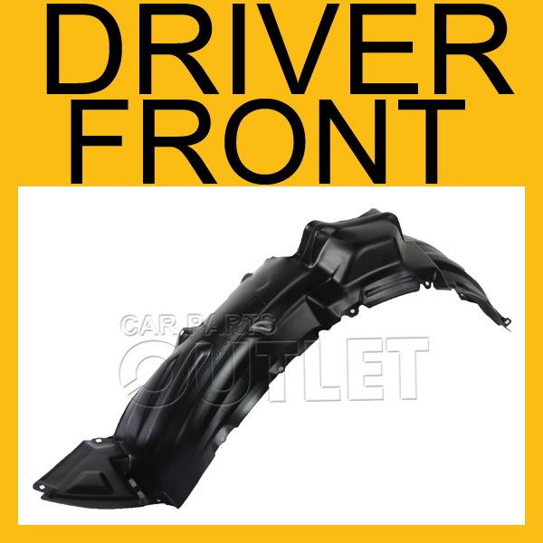 New sienna front inner fender splash shield plastic lh