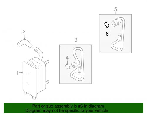 Genuine volvo outlet pipe o-ring 968757