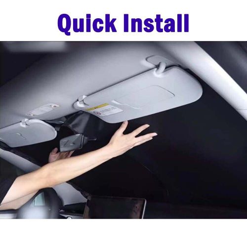 New foldable windshield sun shade for ford tourneo connect 21-24 uv block visor