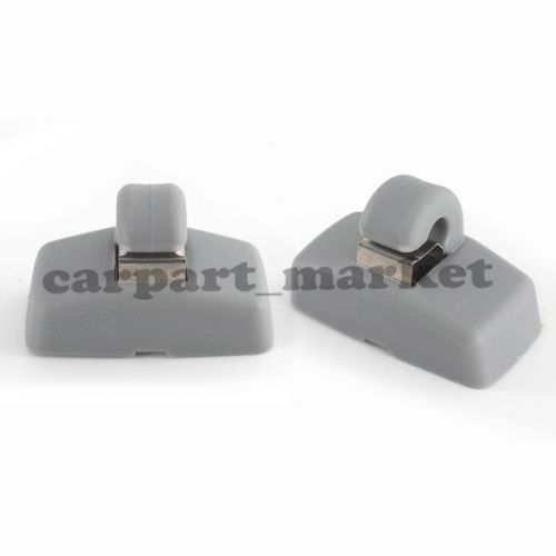 Pair sun visor hook clip bracket hanger fits vw golf jetta mk4 passat 3b0857561b