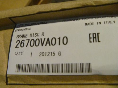 2019-2024 subaru sti wrx disc brake rotor rear 26700va010 oem new 2020 2021 2022