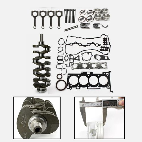 For hyundai kia g4ke 2.4l crankshaft, con rods, engine overhaul rebuild kit