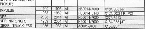 Ilco x158 / b57 fits isuzu npr, nrr, nqr, diesel truck, fsr 1986-88 single key