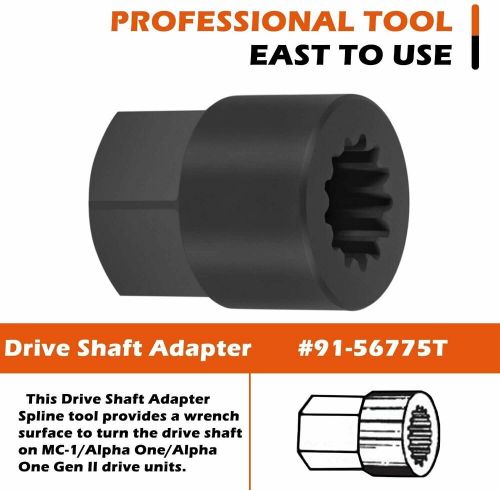 Drive shaft adapter for mercury mercruiser alpha one 90220 18-9854 91-56775t