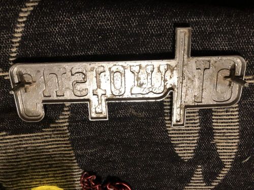 Chevy  custom 10 truck fender emblem oem 6273123