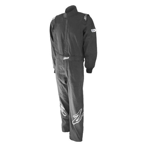 Zamp r010003l - zr-10 series black l single layer race suit