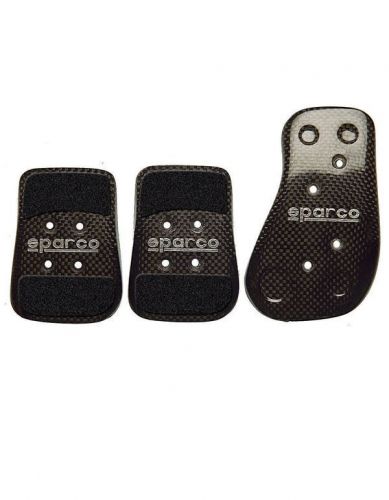 Sparco carbon fiber pedal set anti-slip lightweight easy installation