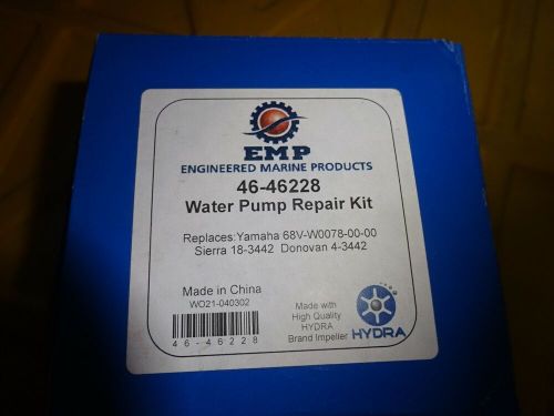 Emp 46-46228 water pump repair kit 18-3442 replacement for yamaha 68v-w0078-00-0